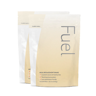 2 POUCHES - KetoFUEL Shake - Vanilla (Total of 30 servings)